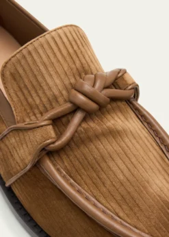 Bottega VenetaAstaire Knot Grooved Suede Loafers