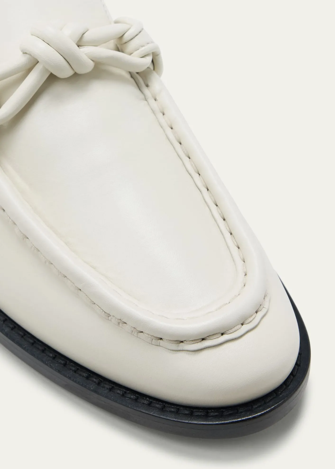 Bottega Veneta Astaire Knot Leather Loafers