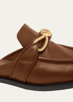 Bottega VenetaAstaire Knot Leather Loafer Mules