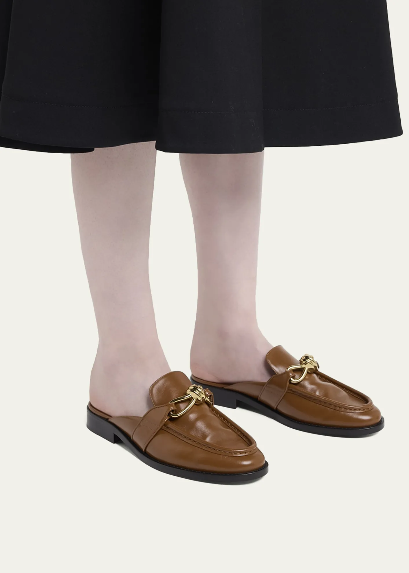 Bottega VenetaAstaire Knot Leather Loafer Mules
