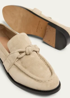 Bottega VenetaAstaire Knot Soft Suede Loafers