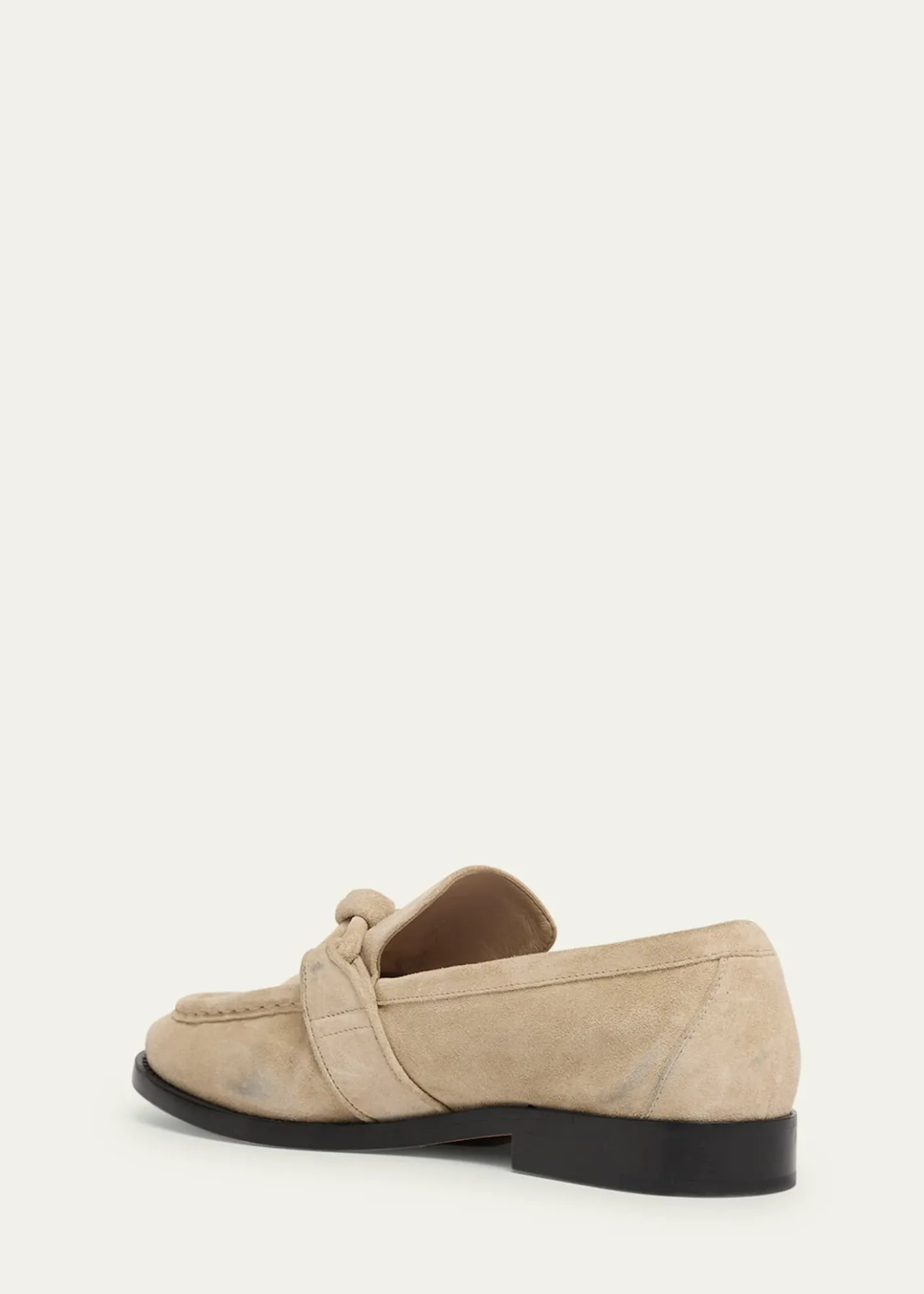 Bottega VenetaAstaire Knot Soft Suede Loafers