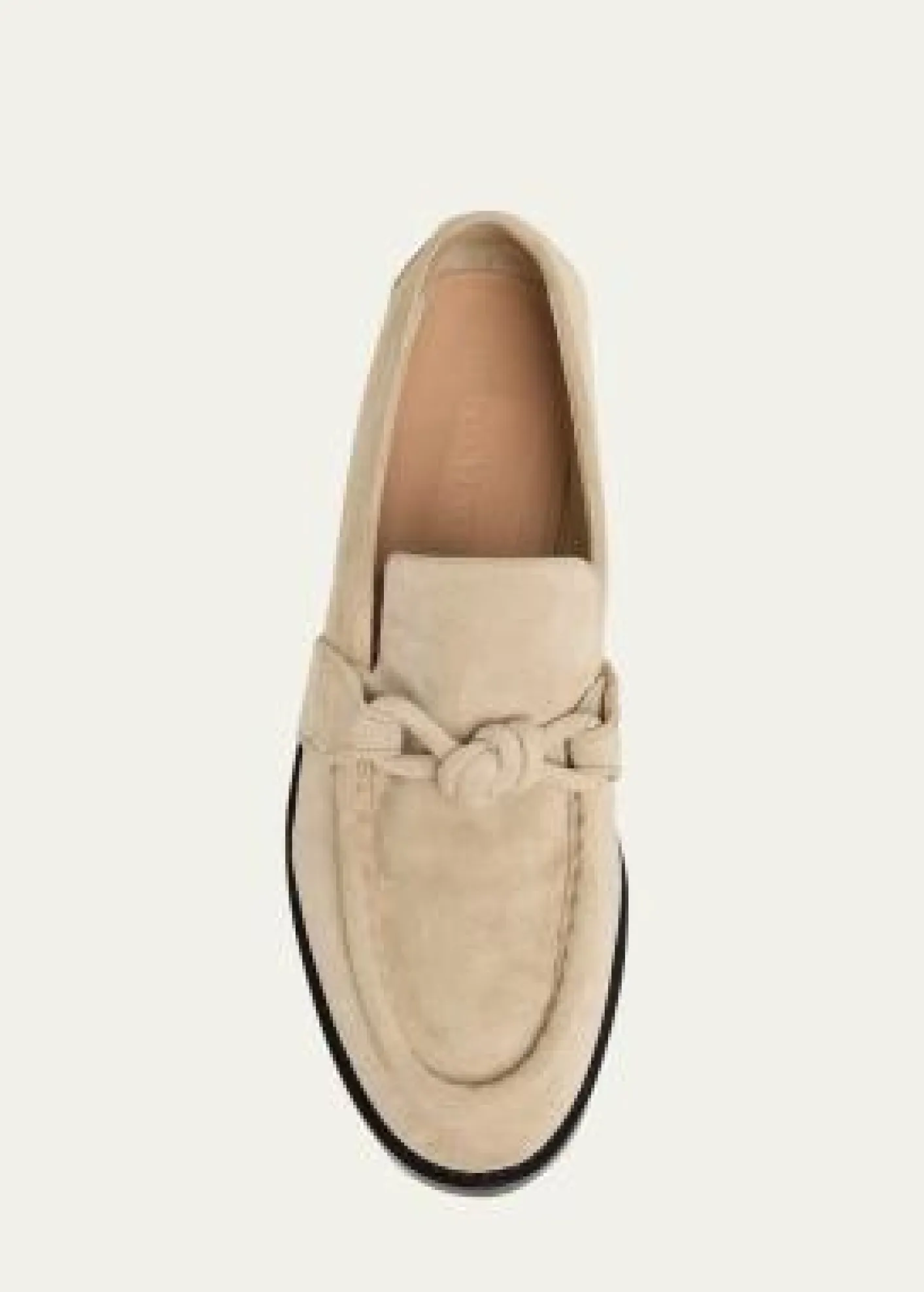 Bottega VenetaAstaire Knot Soft Suede Loafers