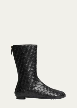 Bottega VenetaAtomic Intrecciato Leather Boots