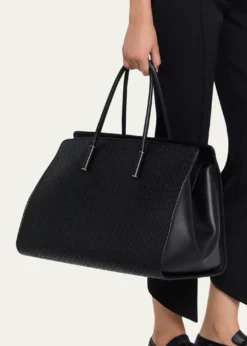 Bottega VenetaBarbara Large Leather Tote Bag