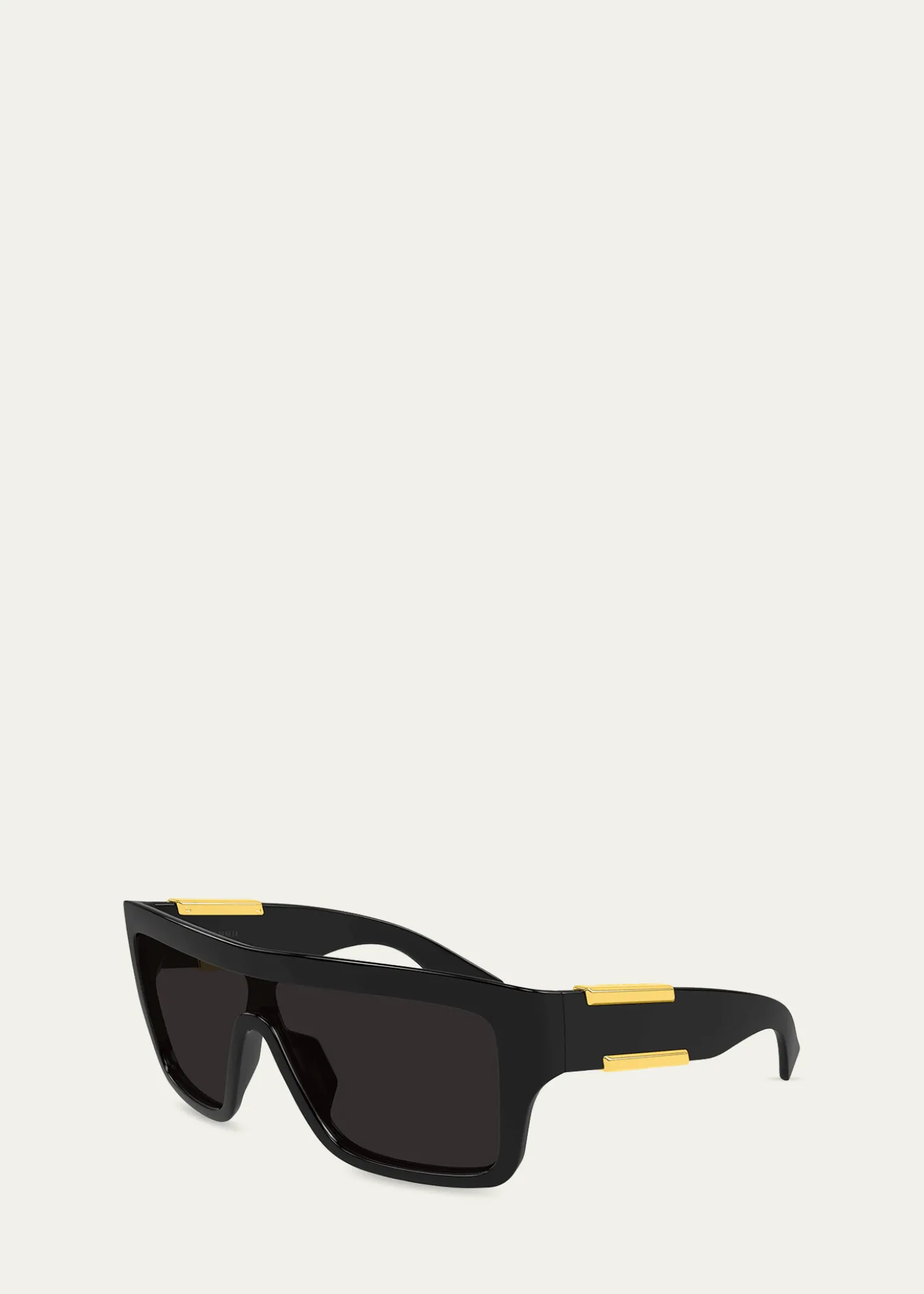 Bottega VenetaBV1451S-001 Acetate Rectangle Sunglasses