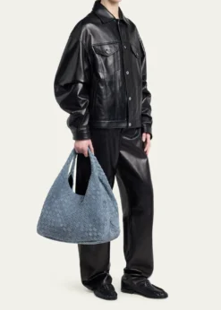 Bottega VenetaCampana Large Suede Shoulder Bag