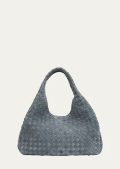 Bottega VenetaCampana Large Suede Shoulder Bag