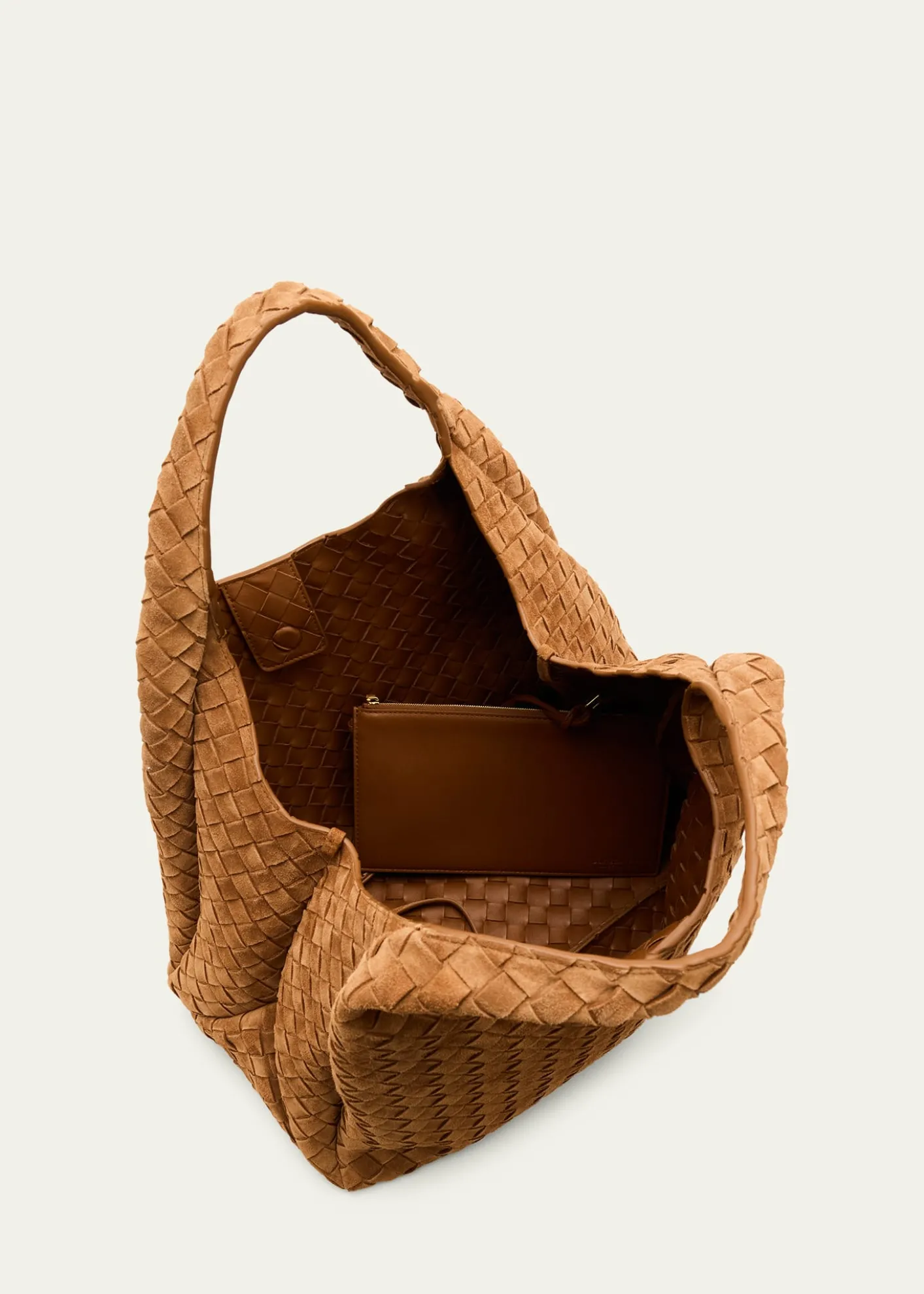 Bottega VenetaCampana Large Suede Shoulder Bag
