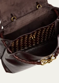 Bottega VenetaCiao Ciao Medium Distressed Leather Top-Handle Bag