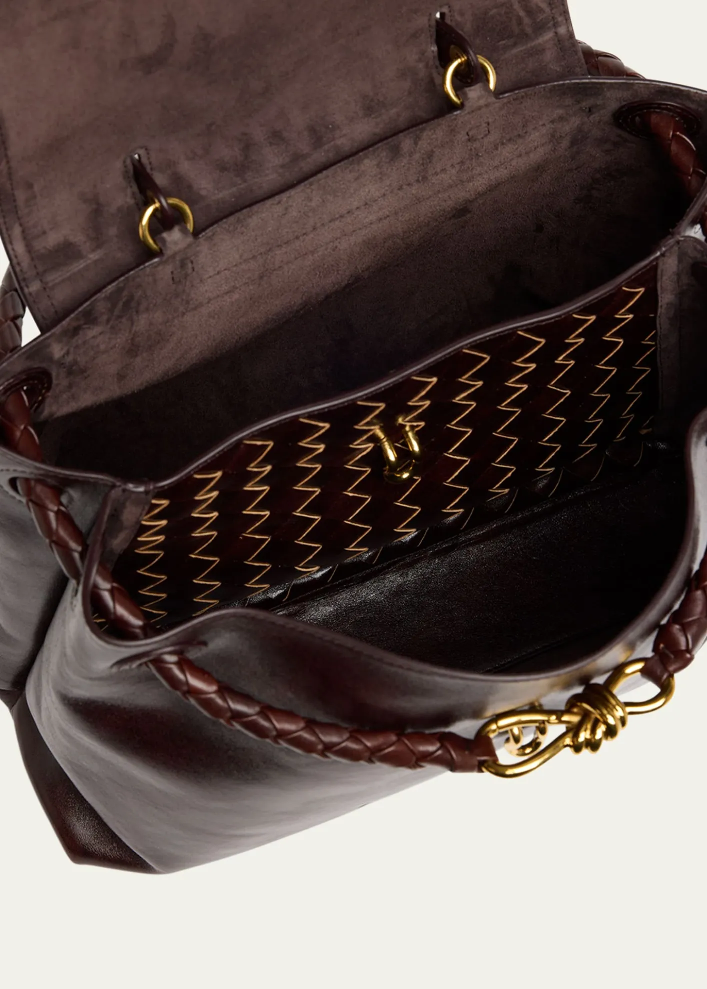 Bottega VenetaCiao Ciao Medium Distressed Leather Top-Handle Bag