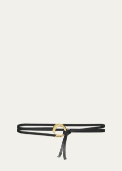 Bottega VenetaCintura Leather Wrap Belt