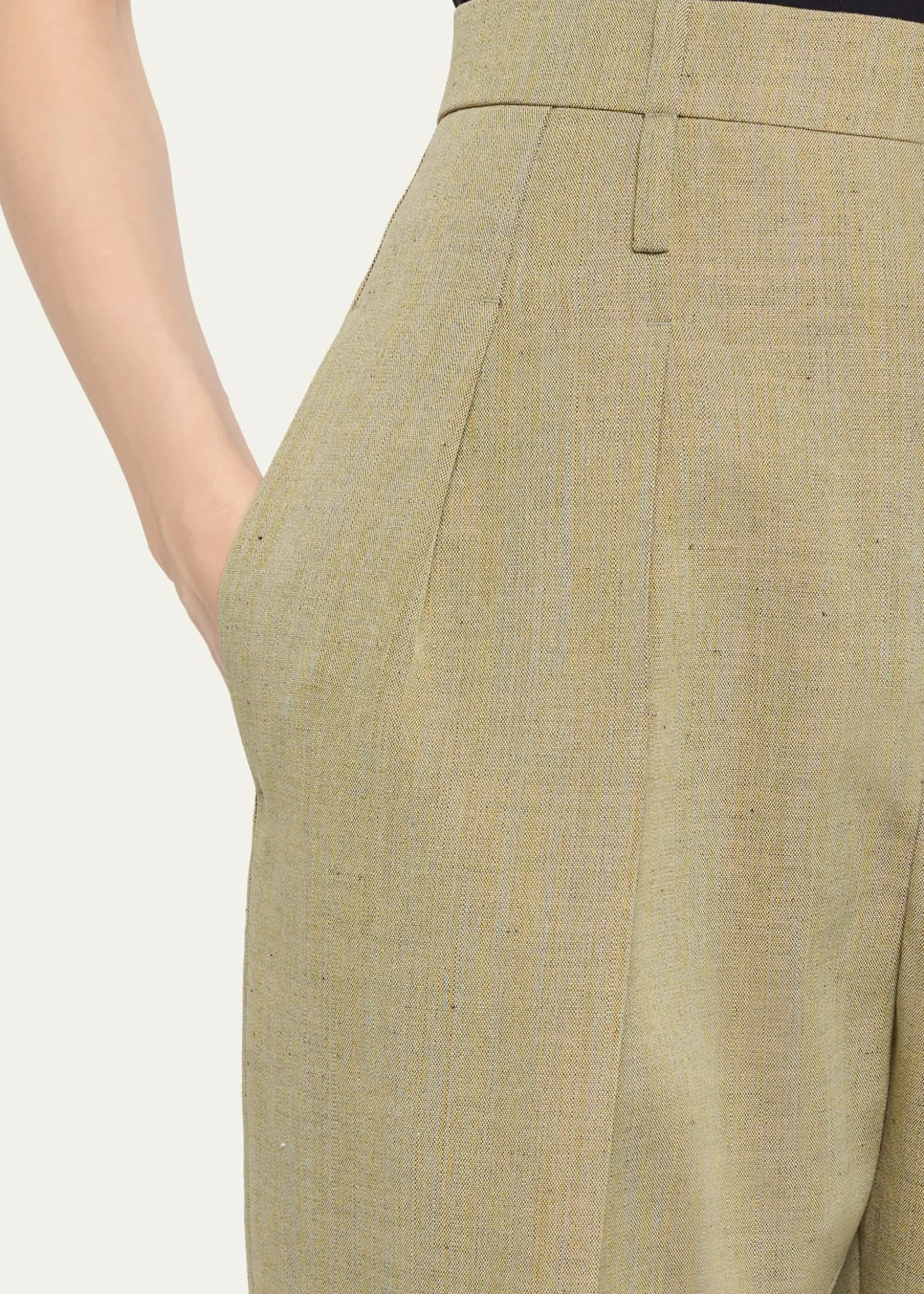 Bottega VenetaDouble-Pleated Wool Straight-Leg Trousers