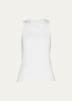 Bottega VenetaDry Stretch Cotton Ribbed Tank Top