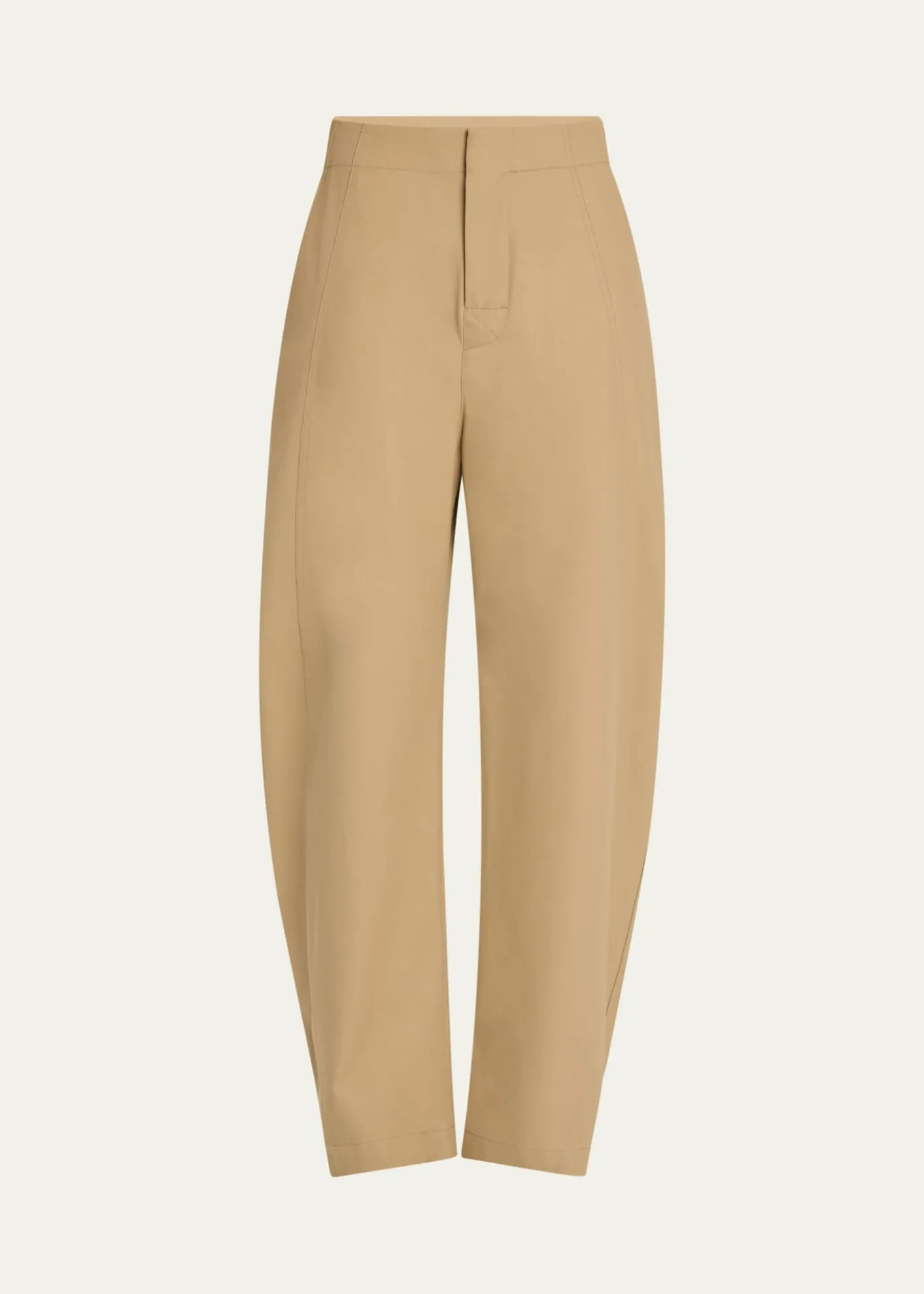 Bottega VenetaFluid Cotton Twill Wide Leg Trousers