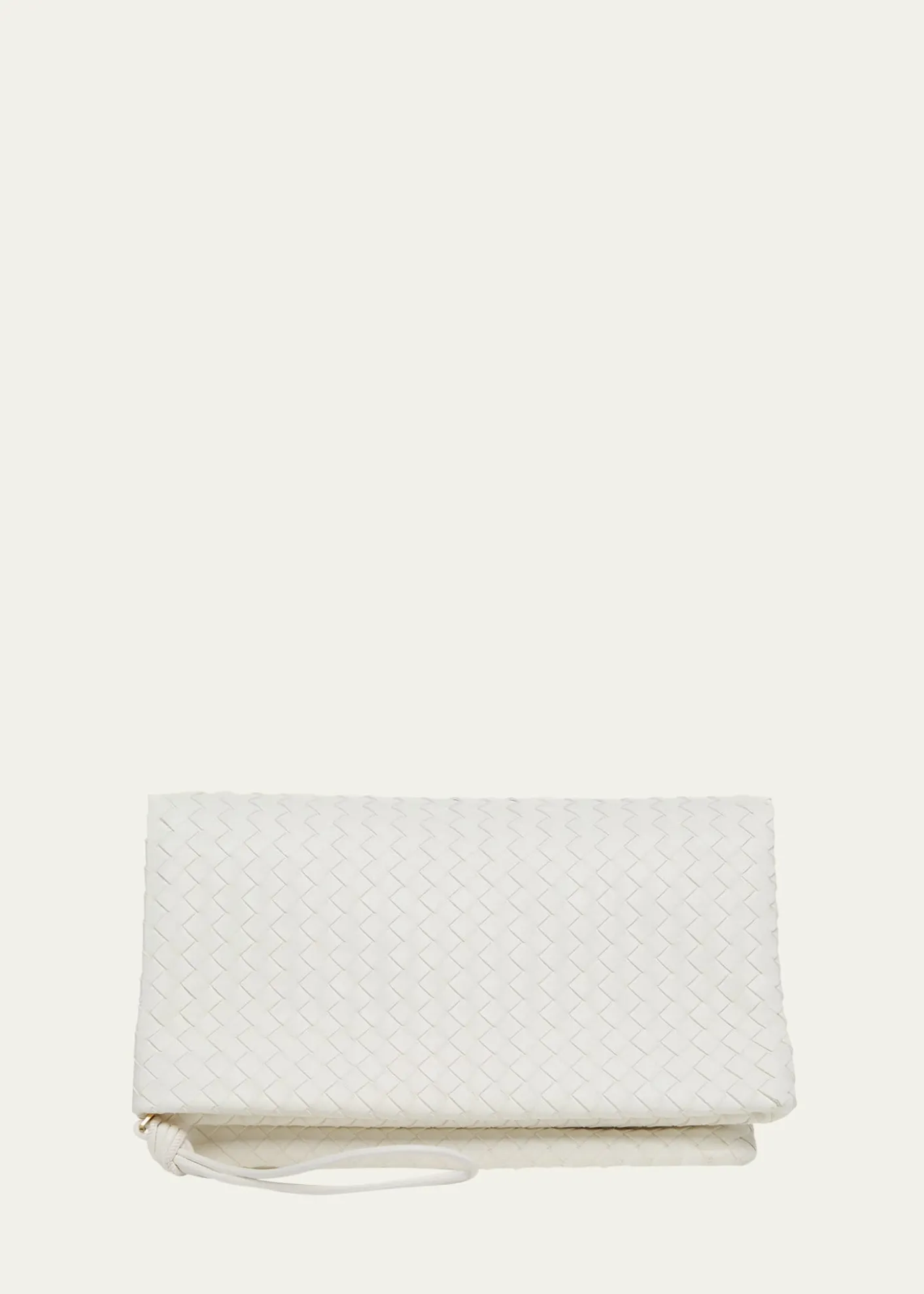 Bottega VenetaFolded Nappa Leather Clutch Bag
