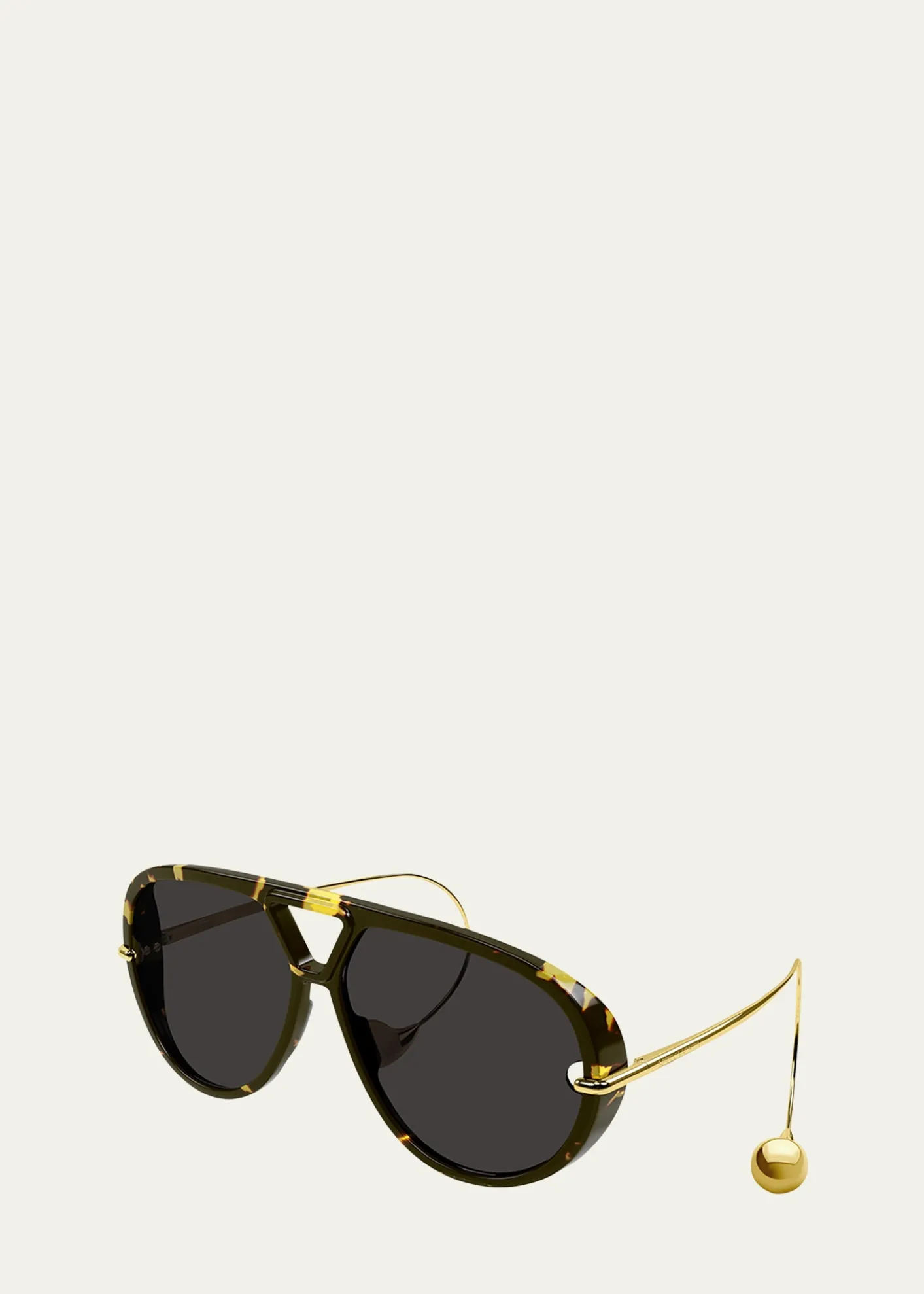 Bottega VenetaGeometric Acetate & Metal Alloy Aviator Sunglasses