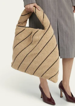 Bottega VenetaHop Large Striped Shoulder Bag
