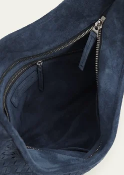 Bottega VenetaIntrecciato Suede Hobo Bag