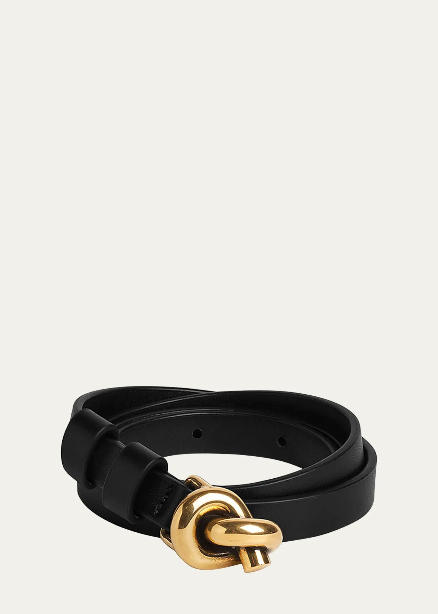 Bottega VenetaKnot Buckle Leather Belt