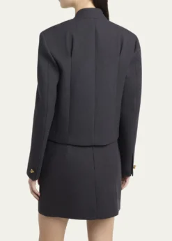 Bottega VenetaKnot-Button Light Structured Cotton Jacket