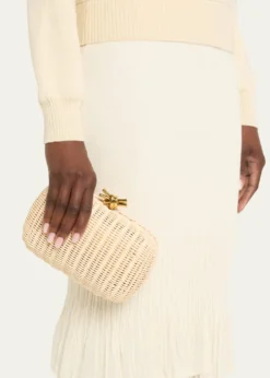 Bottega VenetaKnot Chain Rattan Crossbody Bag