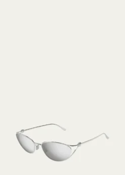 Bottega VenetaKnot Metal Cat-Eye Sunglasses