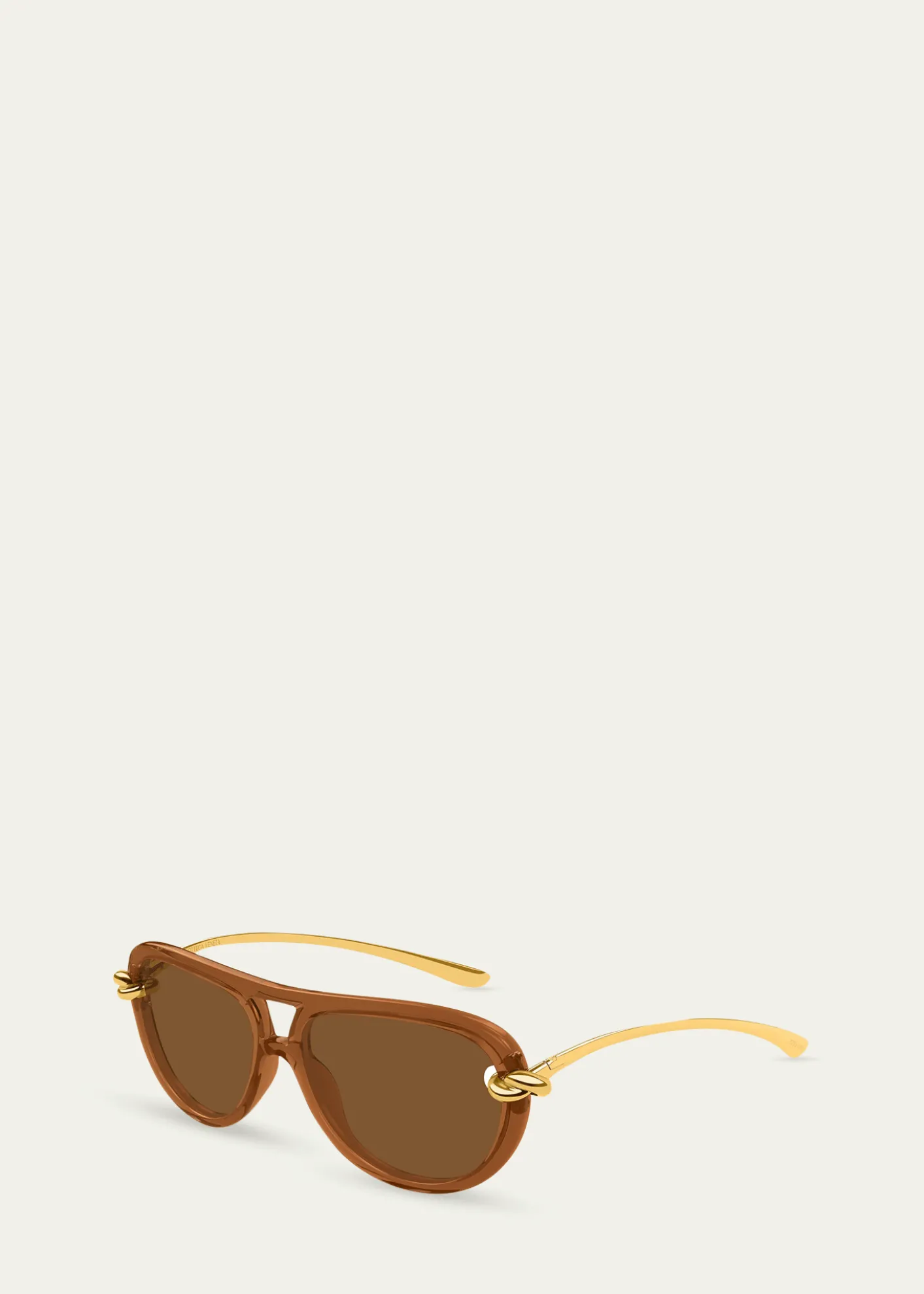 Bottega VenetaKnot 58mm Aviator Sunglasses
