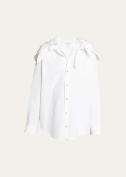 Bottega VenetaKnotted Compact Cotton Canvas Button Down Shirt
