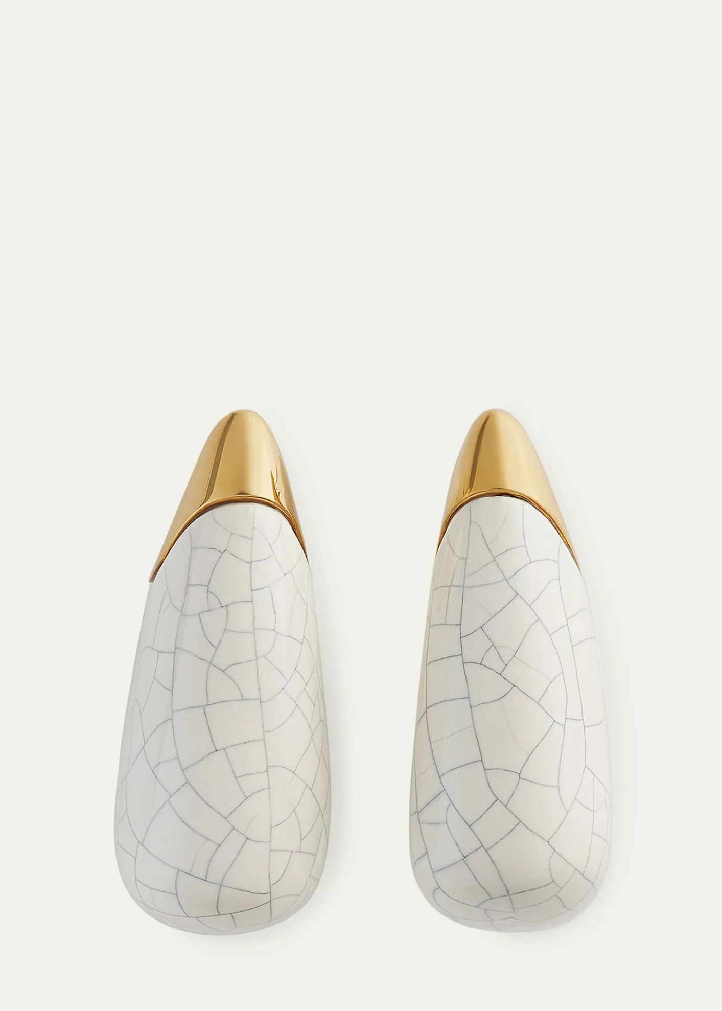 Bottega VenetaLarge Fin Ceramic Earrings