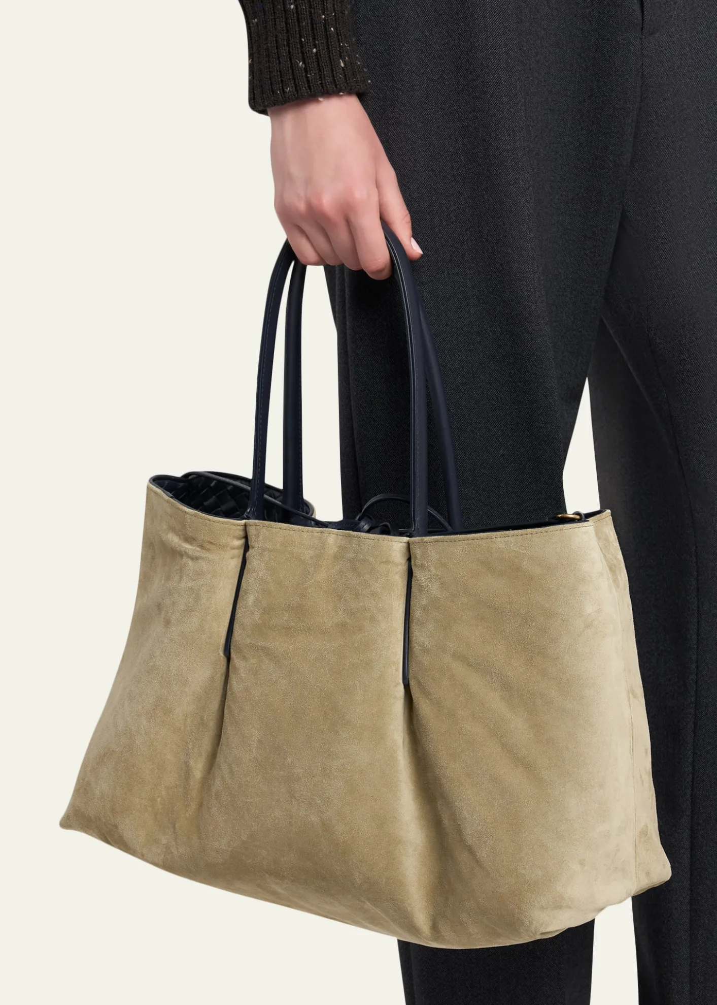 Bottega VenetaLarge Pinacoteca Reversible Leather Tote Bag