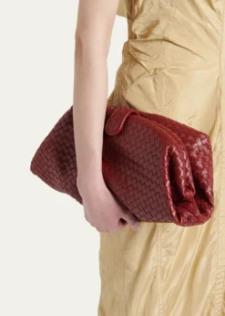 Bottega VenetaLauren 1980 Leather Clutch Pouch Bag