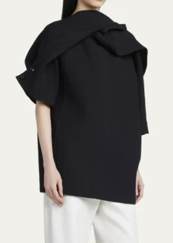 Bottega VenetaLight Double Wool Crepe Top