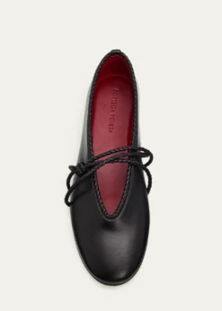 Bottega VenetaLucia Lagoon Nappa Leather Ballerina Flats