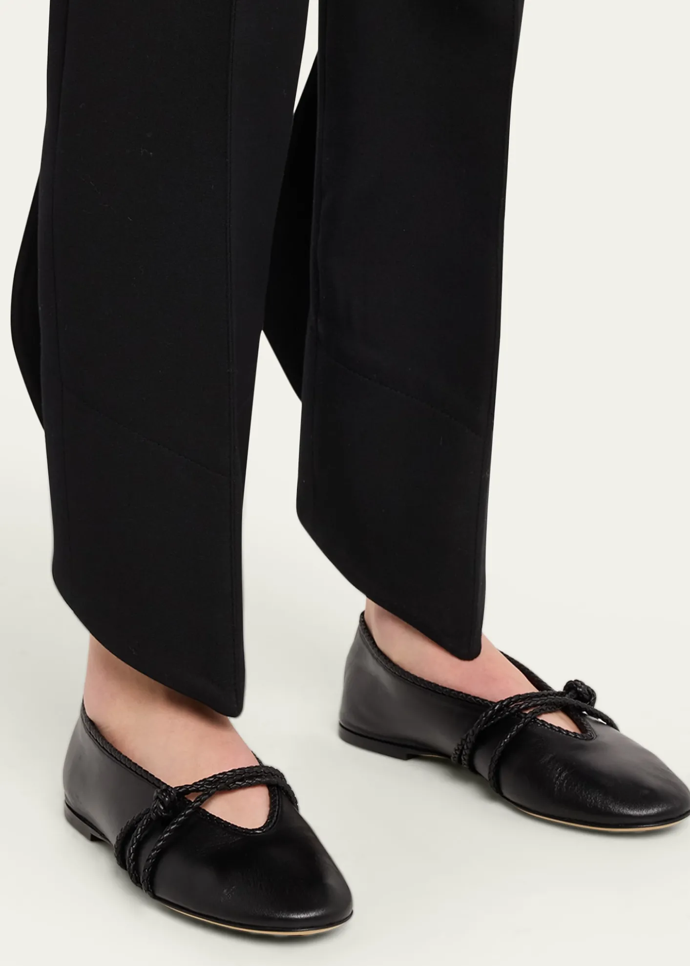 Bottega VenetaLucia Lagoon Nappa Leather Ballerina Flats