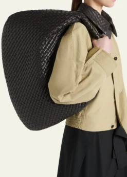 Bottega VenetaMaxi Veneta Leather Shoulder Bag