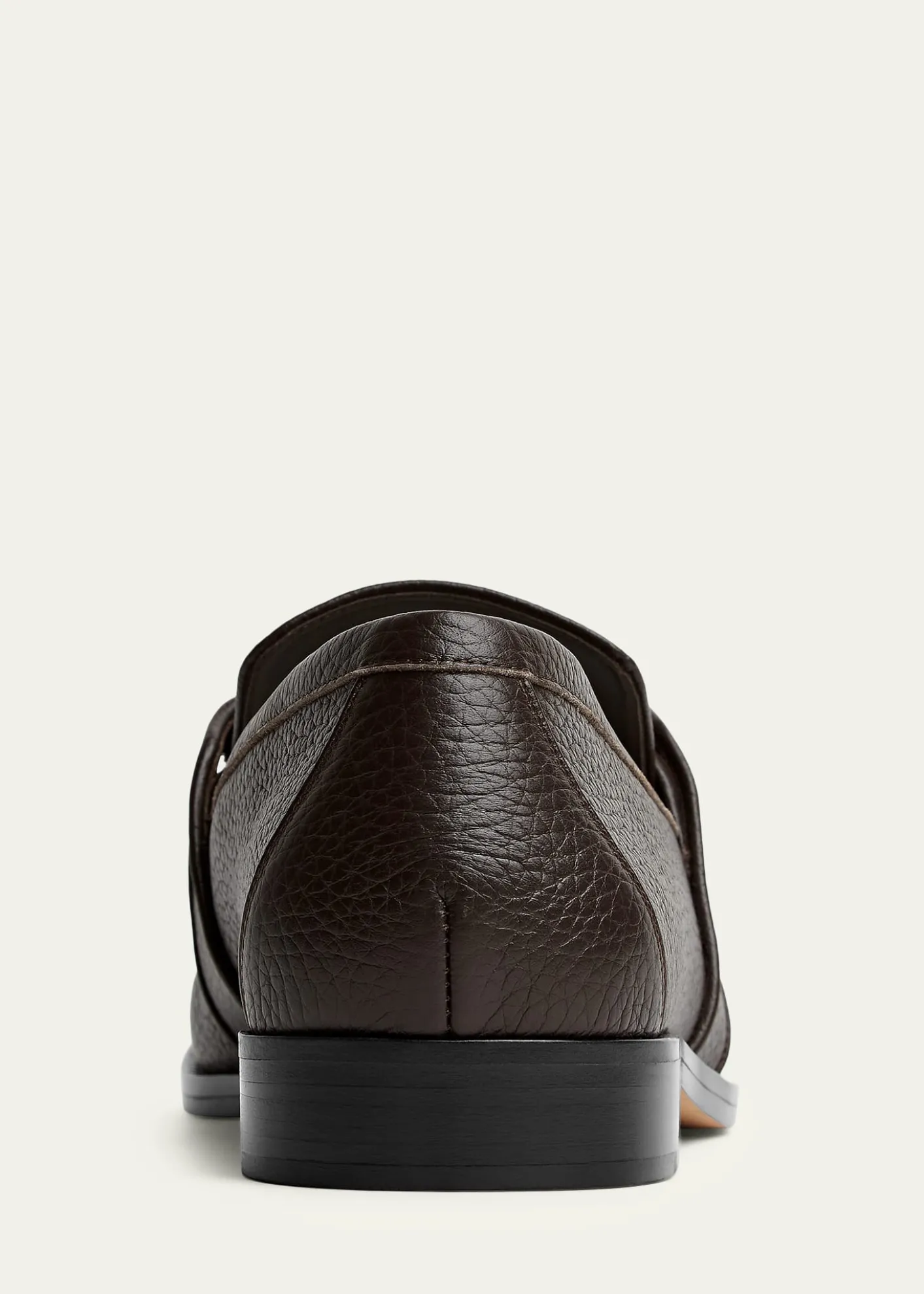 Bottega VenetaMen's Astaire Grainy Leather Knot Loafers