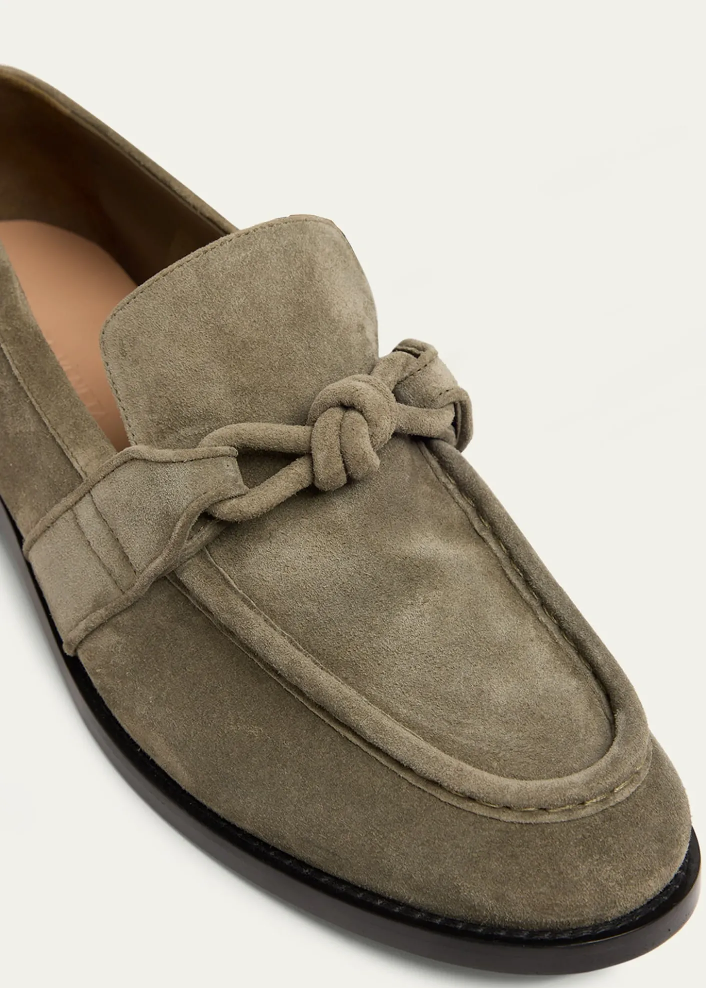 Bottega VenetaMen's Astaire Knot Suede Loafers
