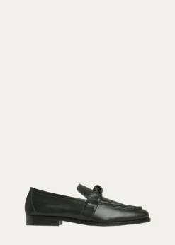 Bottega VenetaMen's Astaire Knot Leather Loafers