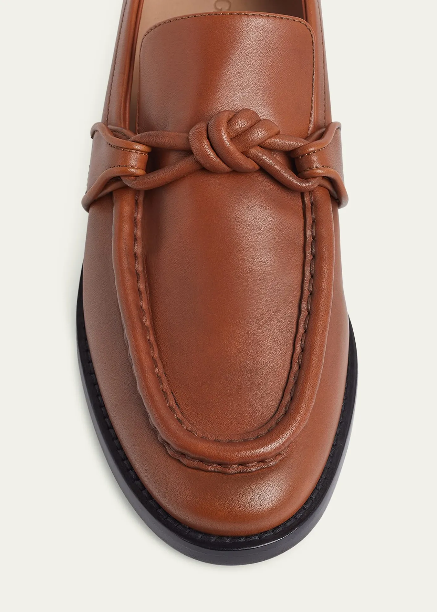Bottega VenetaMen's Astaire Leather Knot Loafers