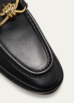 Bottega VenetaMen's Astaire Metallic Knot Napa Loafers