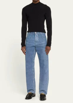 Bottega VenetaMen's Astaire Metallic Knot Napa Loafers