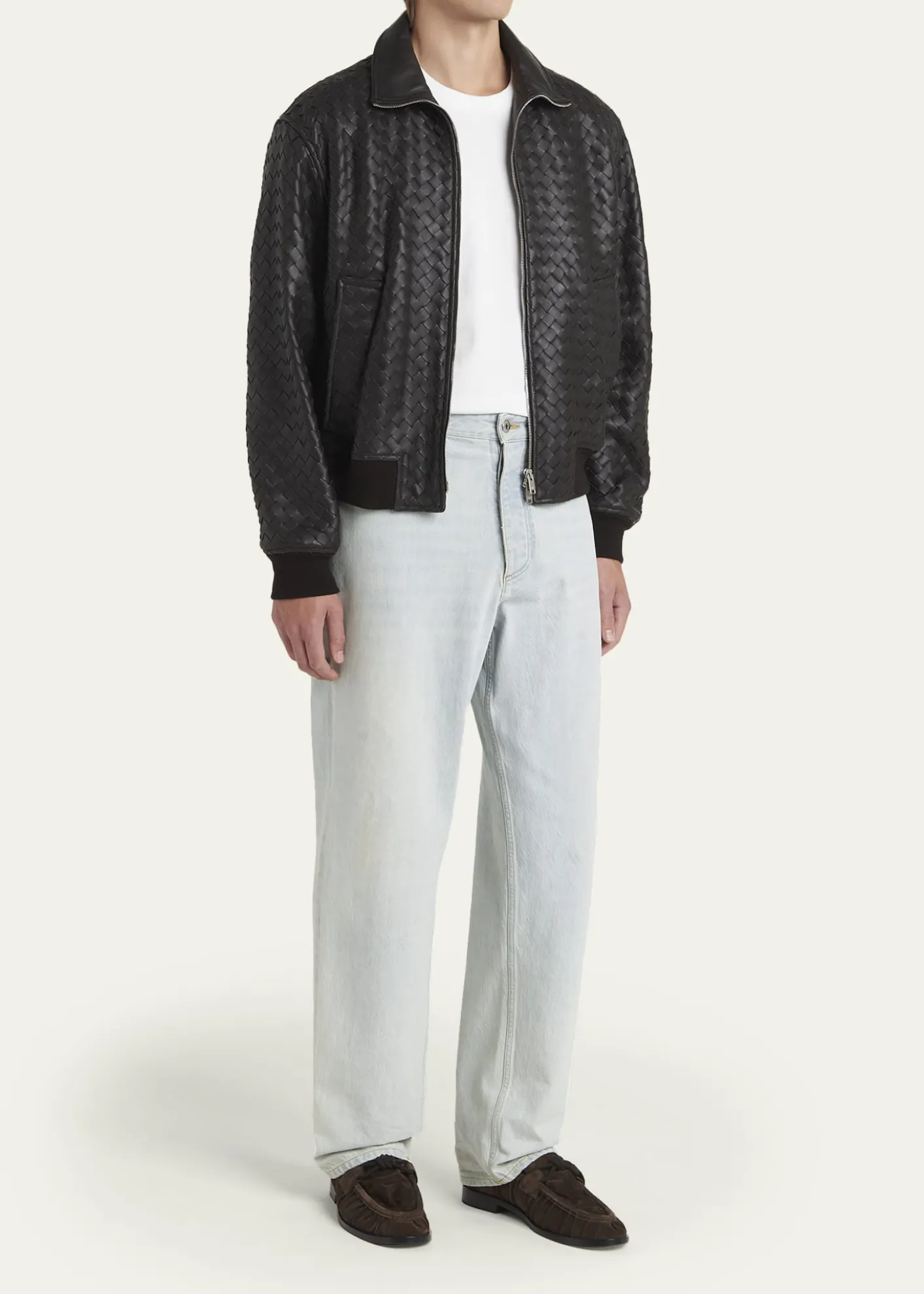 Bottega VenetaMen's Astaire Supple Suede Loafers