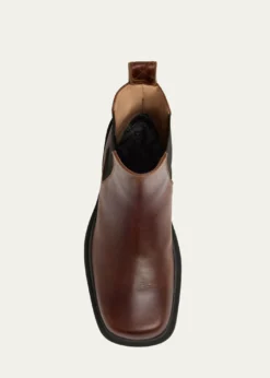Bottega VenetaMen's Ben Smooth & Intrecciato Leather Chelsea Boots