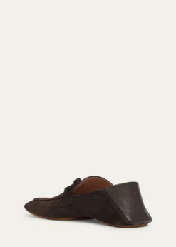 Bottega VenetaMen's Daddy Nubuck Collapsible-Heel Loafers