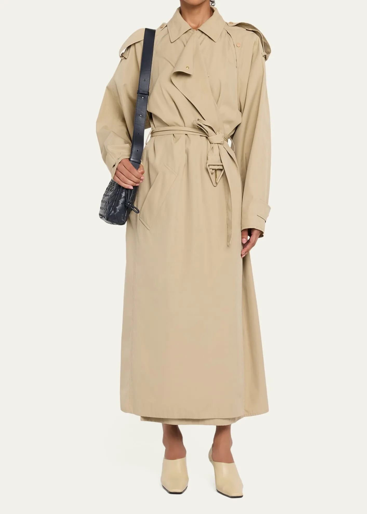 Bottega VenetaMen's Drawstring Leather Dustbag