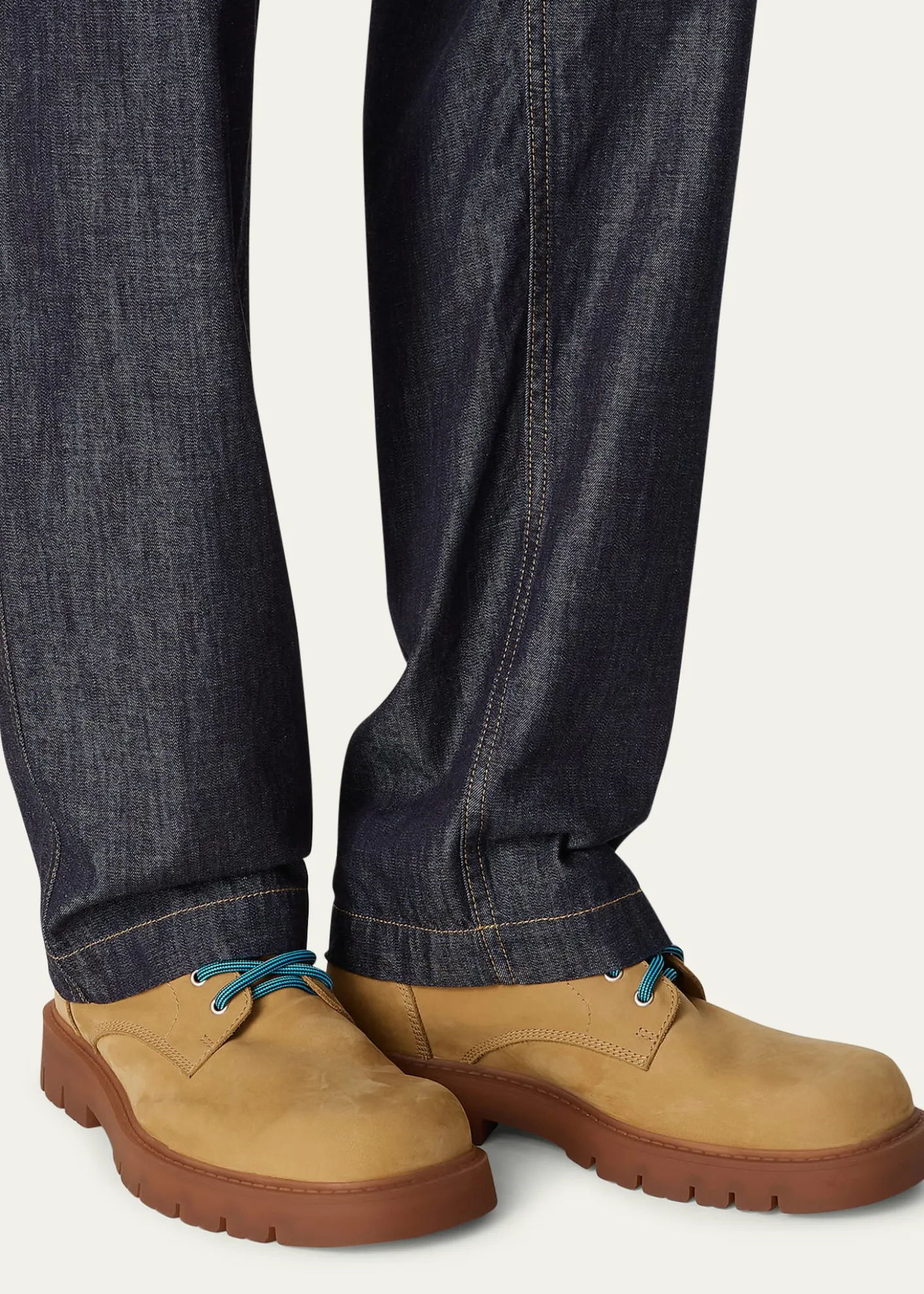 Bottega VenetaMen's Haddock Nubuck Leather Ankle Boots