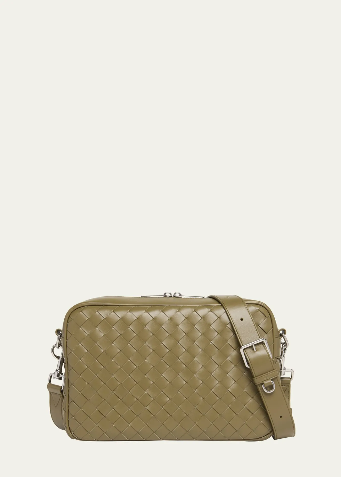 Bottega VenetaMen's Intrecciato Medium Crossbody Bag