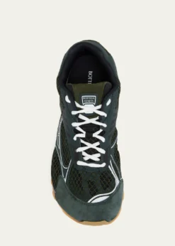 Bottega VenetaMen's Orbit Technical Fishnet Runner Sneakers