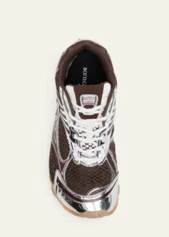 Bottega VenetaMen's Orbit Technical Fishnet Sneakers